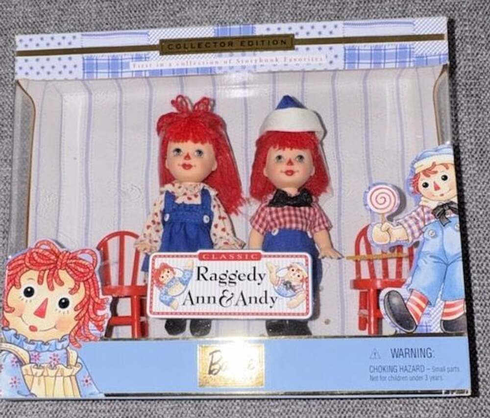 Barbie Kelly & Tommy Dolls As Raggedy Ann & Andy Collector Edition